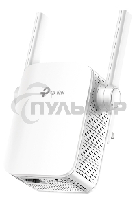 Усилитель TP-Link Wi-Fi AC750 Wi-Fi Range Extender, Wall Plugged,433Mbps at 5GHz + 300Mbps at 2.4GHz, 802.11ac/a/b/g/n, 1 10/100M LAN, WPS button, 2 fixed antennas поставляется без кабеля RJ-45