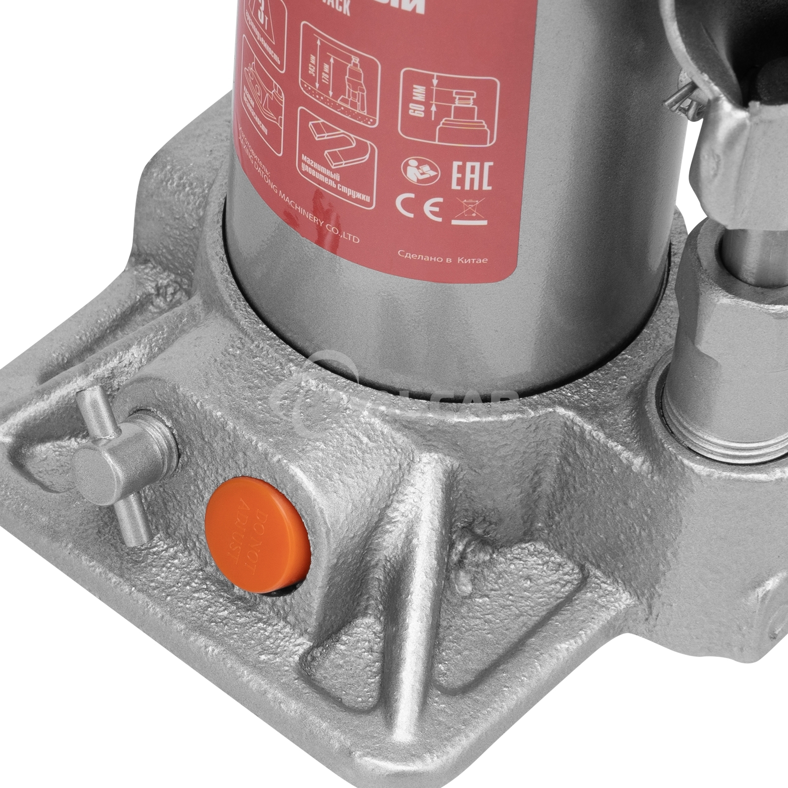 Домкрат гидравлический бутылочный Matrix, 3 т, h подъема 178–343 мм, в пласт. кейсе