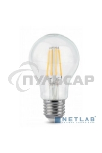 Лампа светодиодная Gauss 102802206LED Filament А60 Е27 6Вт 4100к 1/10/40