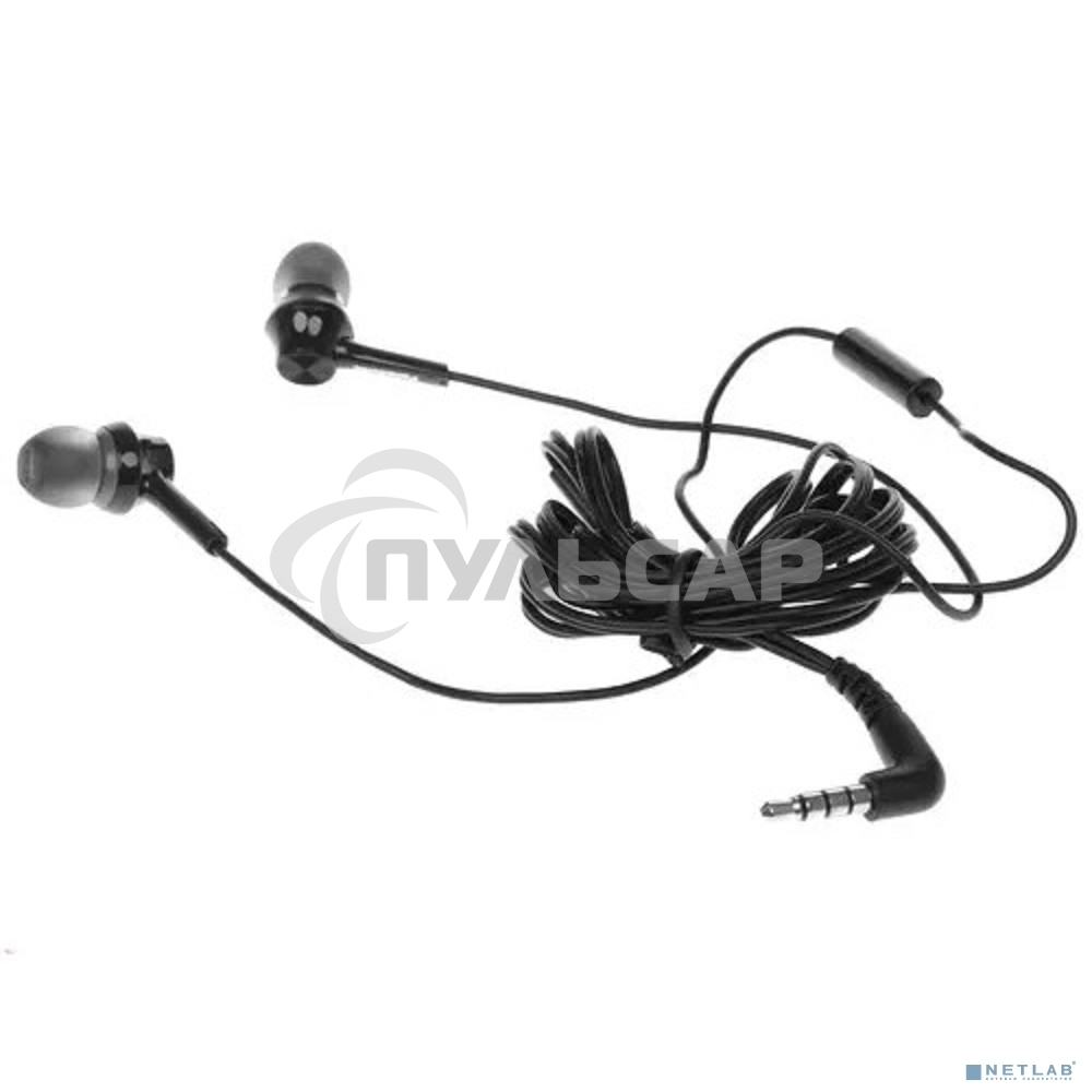 Наушники Panasonic RP-TCM115GCK внутриканальные 10-24000Гц 1.2м 3.5мм 98дБ микрофон, черный