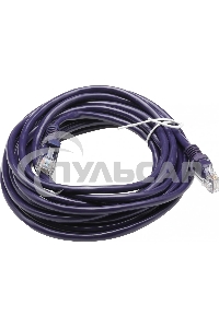 Патч-корд UTP Cablexpert кат.5e, 5м, литой, многожильный, фиолетовый