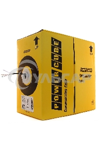 Кабель UTP Outdoor Power Cube PC-UPC-5051E-SO-OUTR кат.5e Fluke МЕДЬ однож. 4х2х0.51 мм, 305 м на катушк, внешний с тросом, черный (FLUKE TEST)