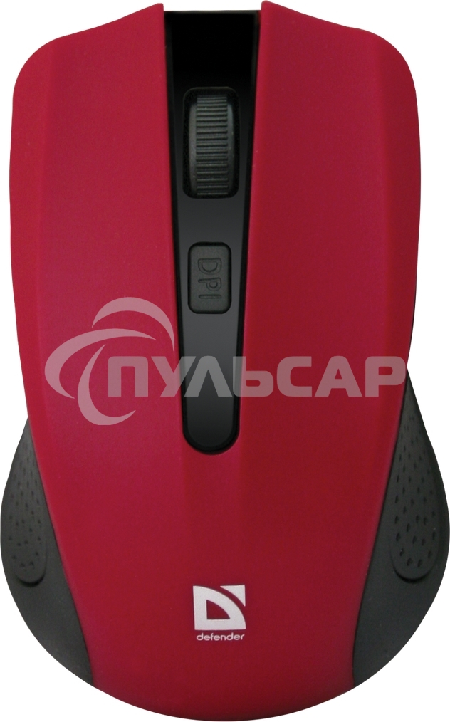Мышь беспроводная Defender Accura MM-935 красный, 1600 dpi, радиоканал, USB, кнопки - 4