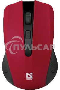 Мышь беспроводная Defender Accura MM-935 красный, 1600 dpi, радиоканал, USB, кнопки - 4