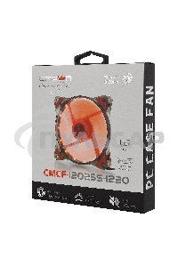 Вентилятор для корпуса Crown CMCF-12025S-1220 черный/красный, 120 мм, 1650 об/мин, 28 дБ, 3 pin