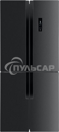 Холодильник Maunfeld MFF181NFSB черная сталь трехкамерный 320/154л морозилка снизу, Total No Frost, Side by Side