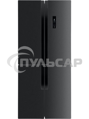 Холодильник Maunfeld MFF181NFSB черная сталь трехкамерный 320/154л морозилка снизу, Total No Frost, Side by Side