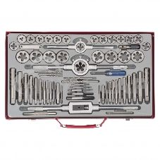 Набор метчиков и плашек Matrix М2-М20, 65 шт., метал. кейс