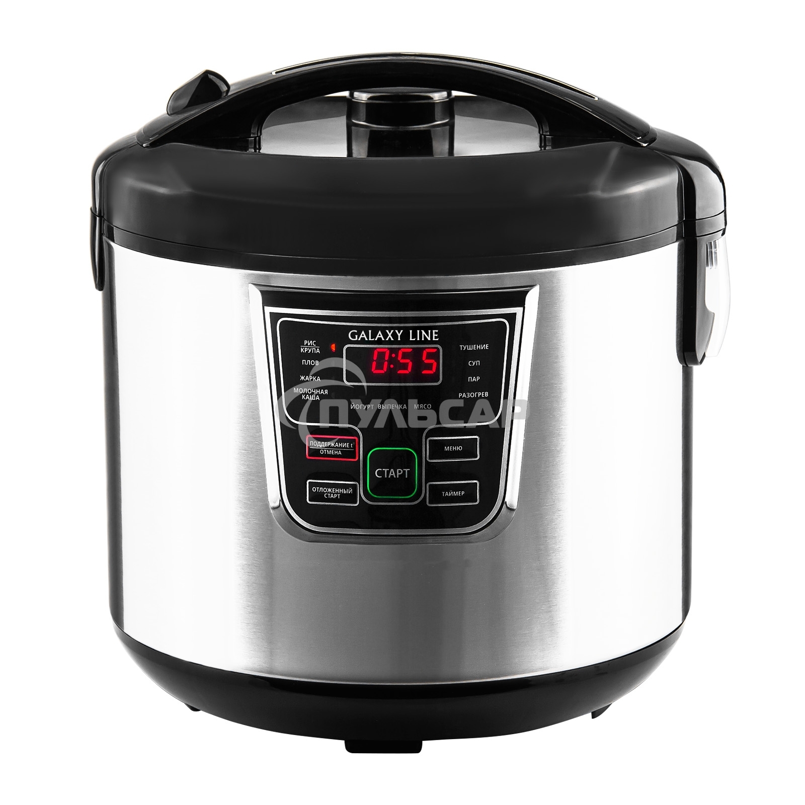 Мультиварка Galaxy Line GL 2645, черный с серебристым, 900 Вт, 11 программ