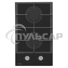 Газовая варочная панель EVELUX HEG 360 BG, Hi-Tech, 30 см, 2 конфорки, газ-контроль, электроподжиг, черный