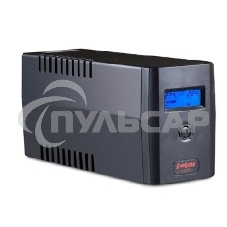 Источник бесперебойного питания ExeGate EP212515RUS Power Smart ULB-600 LCD 600VA, черный, 2 евророзетки, USB