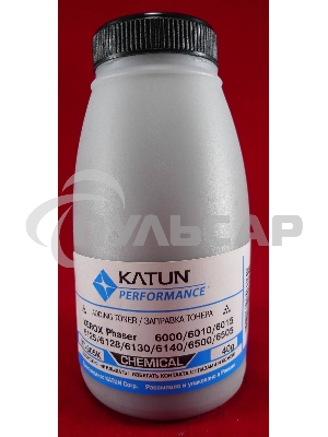 Тонер XEROX Phaser 6000/6010/6015/6125/6128/6130/6140/6500/6505черный, химический (фл.40г.) Katun фас. России
