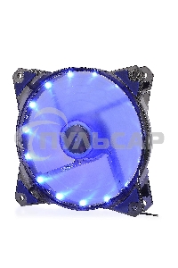 Вентилятор для корпуса Crown CMCF-12025S-1221 черный/синий, 120 мм, 1650 об/мин, 28 дБ, 3 pin