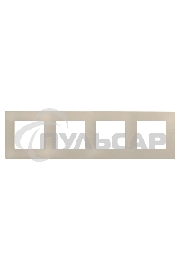 Рамка 4 поста, сл. кость ETIKA 