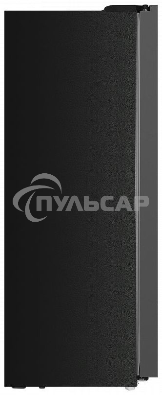 Холодильник Maunfeld MFF177NFB черный глянц. двухкамерный 263/170л морозилка сбоку, No Frost, Side by Side