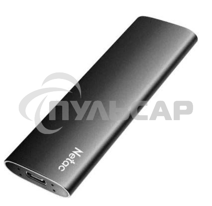 Внешний SSD Netac Z SLIM, 128 GB, USB 3.2 Gen 2 Type-C, R/W 520/480, черный
