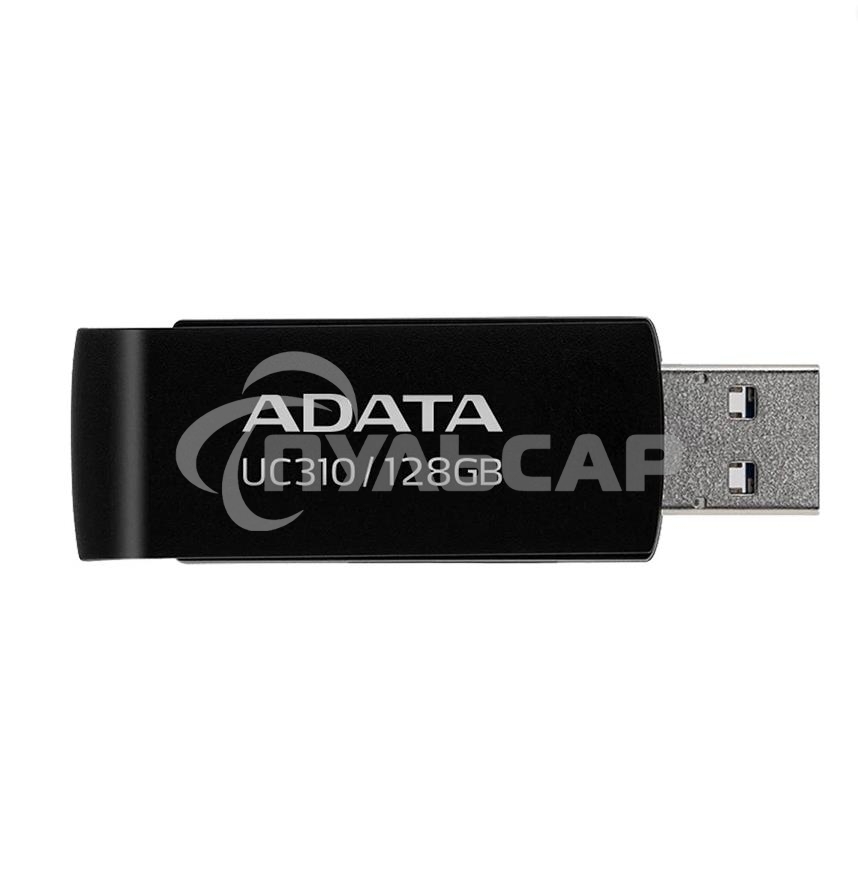 Флешка USB ADATA UC310 (UC310-128G-RBK), 128 Gb, USB 3.2 Gen 1, R/W 100/30, черный