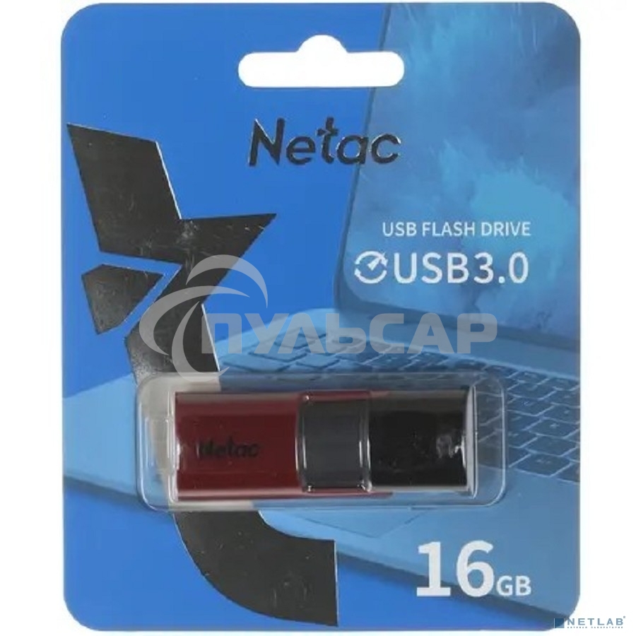 Флешка USB Netac U182 Red 16 Gb <NT03U182N-016G-30RE>, USB 3.0