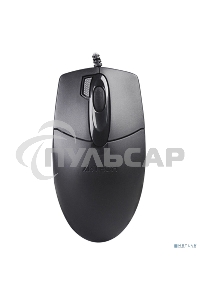 Мышь проводная A4Tech OP-730D черный, 1200 dpi, USB, кнопки - 4
