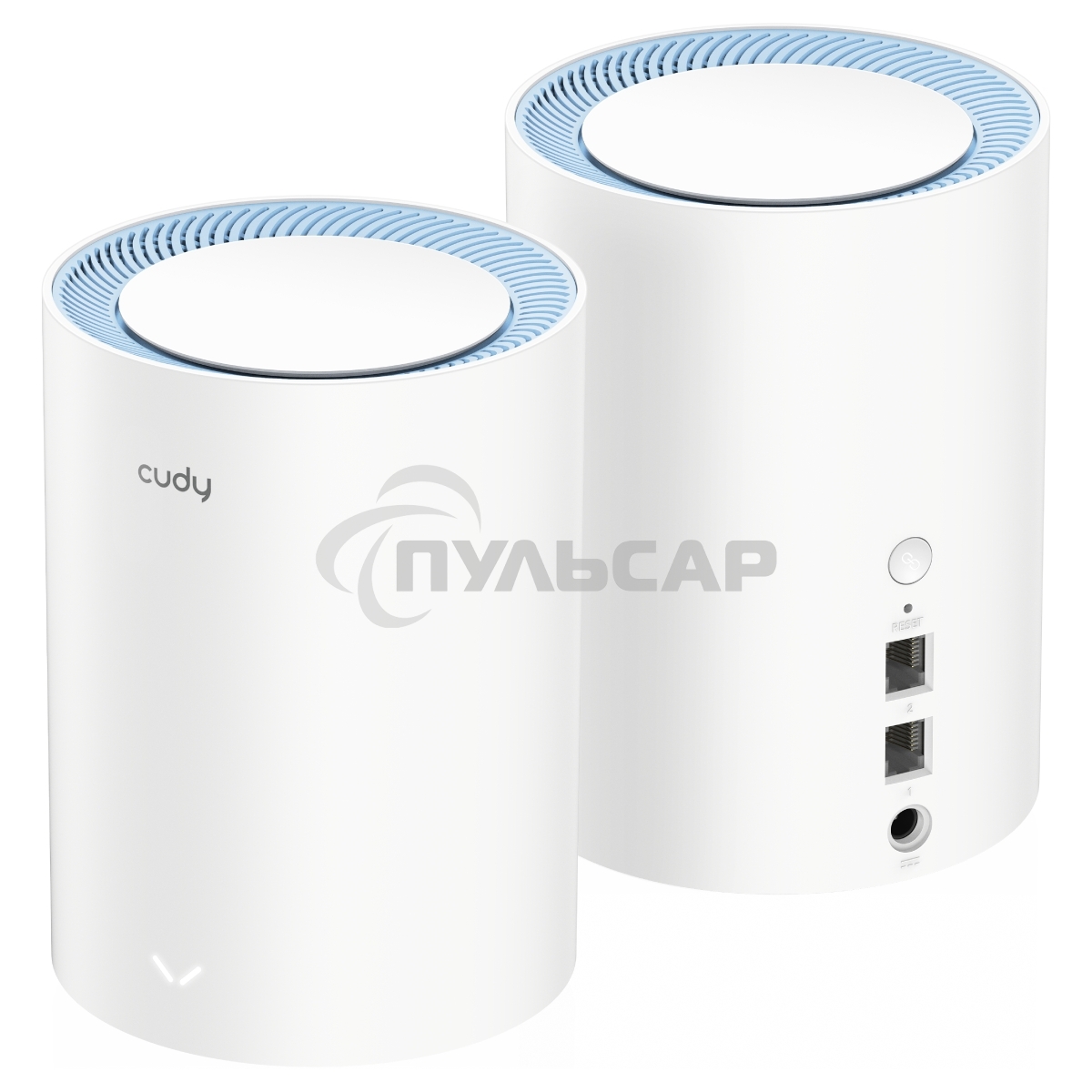 Бесшовный Mesh роутер Cudy M1200 (M1200 2-PACK) AC1200 Wi-Fi белый (упак.:2шт)