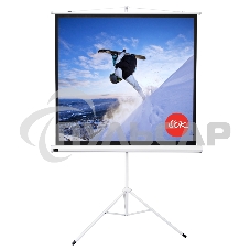 Экран 127x127см TriScreen 1:1 напольный рулонный белый71'