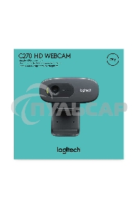 Веб-камера Logitech Webcam HD Pro C270, 3MP, 1280x720, Rtl