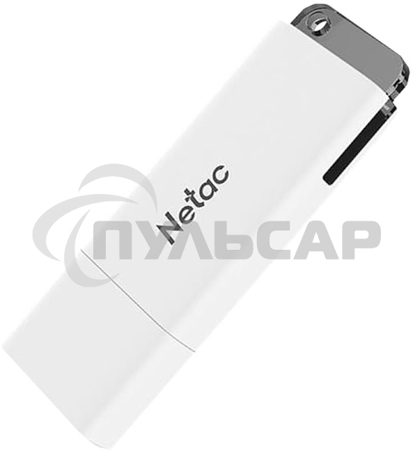 Флешка USB Netac U185 64 Gb <NT03U185N-064G-30WH>, USB 3.0, с колпачком, пластиковая белая