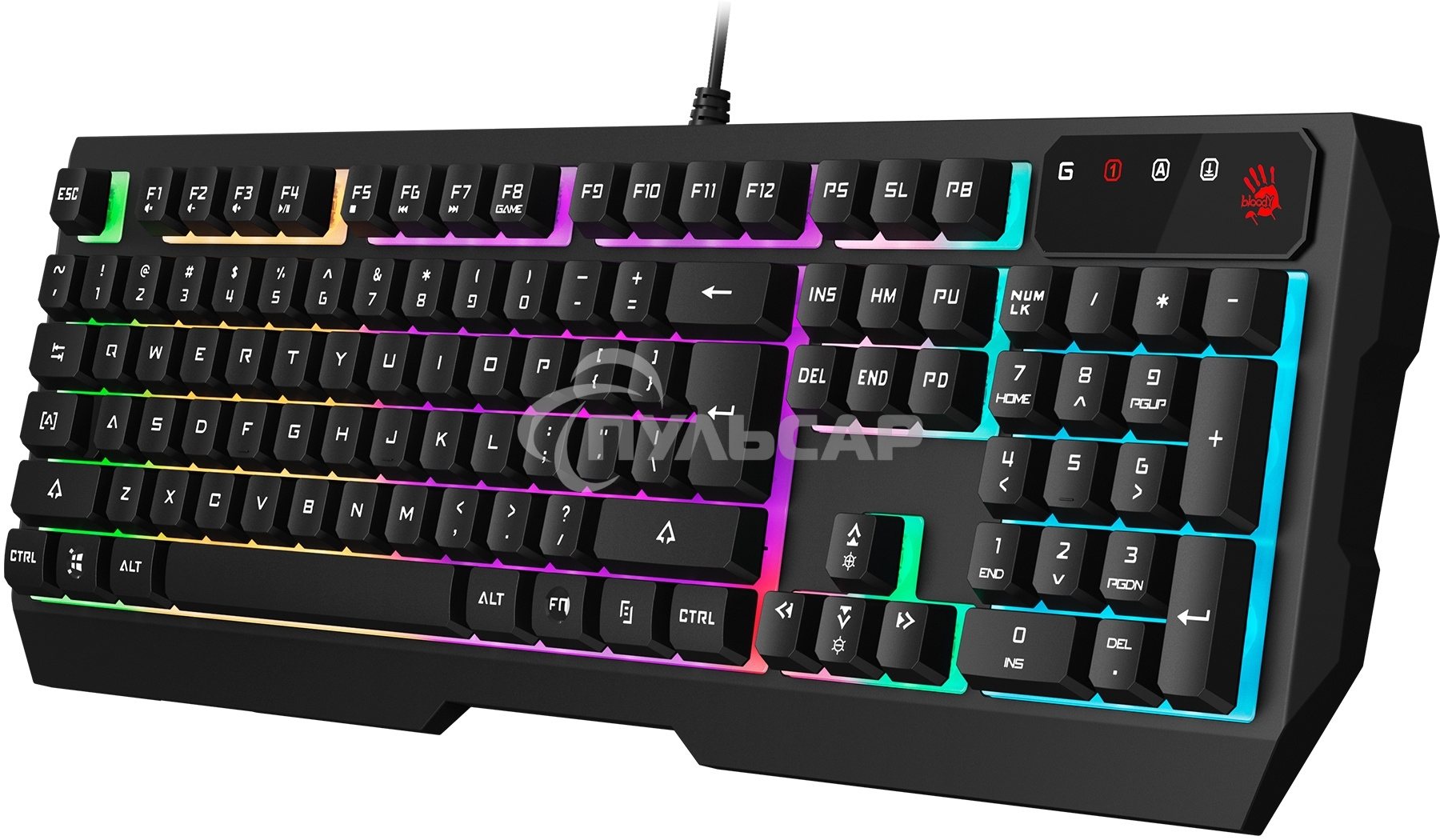 Клавиатура проводная A4Tech Bloody B135N USB черный