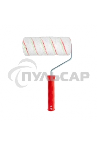 Валик Эмали, 180 мм, ворс 12 мм, D - 48 мм, D ручки - 6 мм, полиамид, полиакрил Сибртех