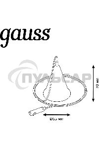 Комплект подвес. Gauss TR120 белый