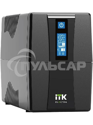 Источник бесперебойного питания Line-interactive 600ВА/360Вт, фаза 1/1, LCD дисплей, с АКБ 1х7AH, USB-порт