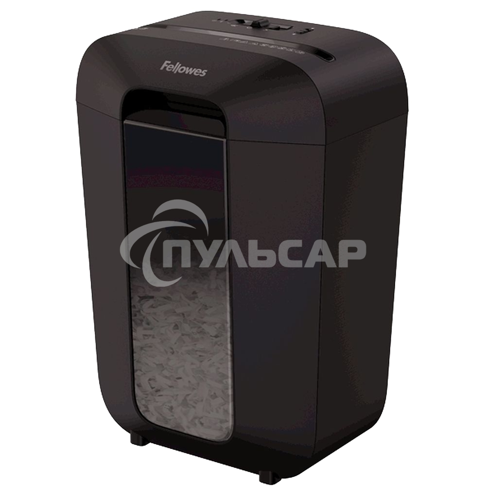 Шредер Fellowes PowerShred LX70 черный (секр.P-4)/перекрестный/11лист./18лтр./скрепки/скобы/пл.карты