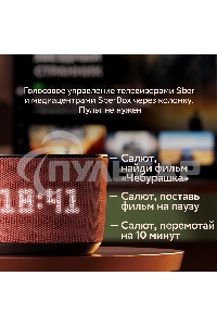 Умная колонка Sber Boom Home SBDV-00171G Салют серый 8W Mono BT/Wi-Fi (без.бат)