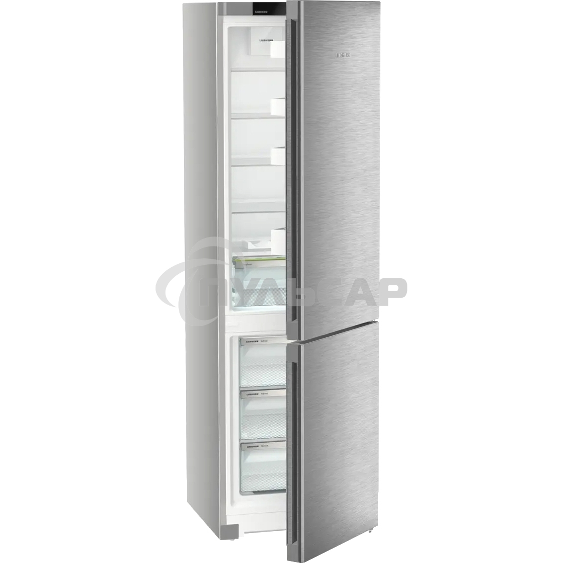 Холодильники Liebherr Pure CNsdc 5703-22 001 серебристый SmartSteel двухкамерный 266/94л морозилка снизу