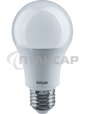 Лампа светодиодная Navigator NLL-A60-12-230-4K-E27 (Standard) 12Вт грушевидная 4000К белый E27 1000лм 176-264В