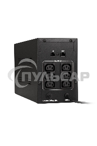 Источник бесперебойного питания ExeGate SpecialPro UNB-1200.LED.AVR.C13.RJ 1200VA/750W, LED, AVR, 6*IEC-C13, RJ45/11, черный