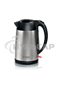 Чайник электрический Bosch TWK3P420 1.7л. 2400Вт черный (корпус: нержавеющая сталь)