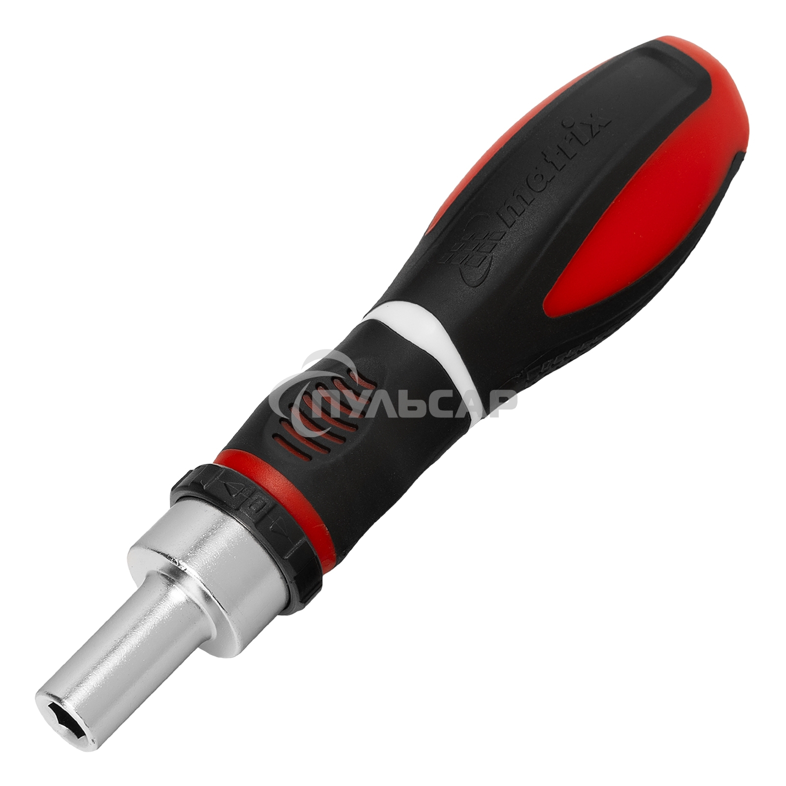 Отвертка реверсивная Matrix, набор бит, 11 шт., CrV