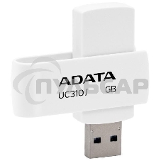 Флешка USB ADATA UC310 (UC310-128G-RWH), 128 Gb, USB 3.2 Gen1, R/W 100/30, белый