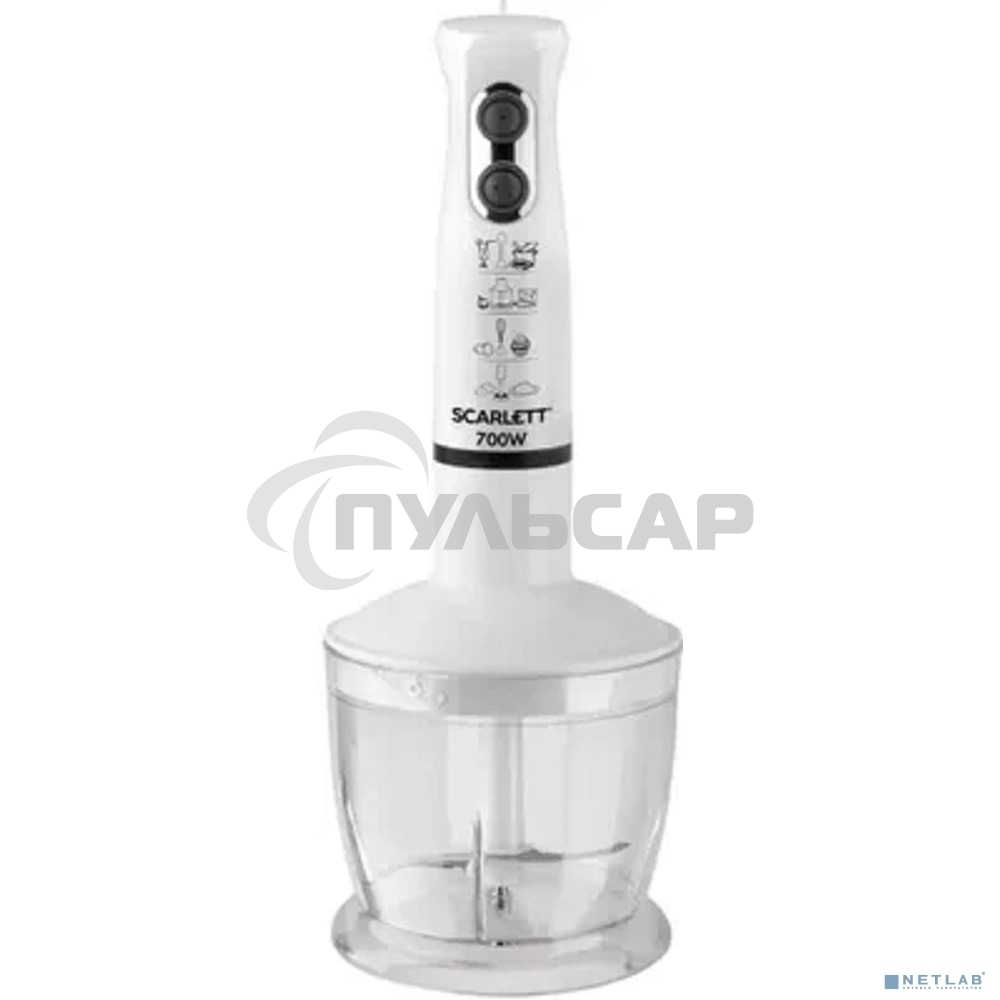 Блендер Scarlett SC-HB42M33 белый Максимальная мощность 700 Вт, 4 в 1