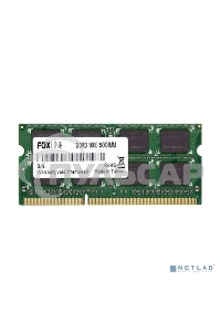 Оперативная память Foxline, DDR3, 4Gb (1x4 Gb), 1600 MHz, CL11, SO-DIMM