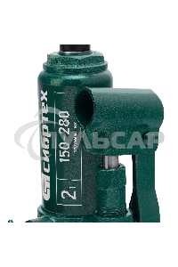 Домкрат гидравлический Сибртех бутылочный, 2т, 150-280мм