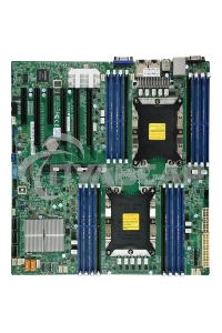 Материнская плата Supermicro MBD-X11DPI-N-B, LGA 3647, Intel C621, 16xDDR4, 14xSATA, 1xM.2, 6xPCI-E 3.0 (x16, x8), 2x 1Gb LAN, 1xVGA, 4xUSB-A 2.0, 3xUSB-A 3.2 Gen 1, 2xCOM, E-ATX, Bulk