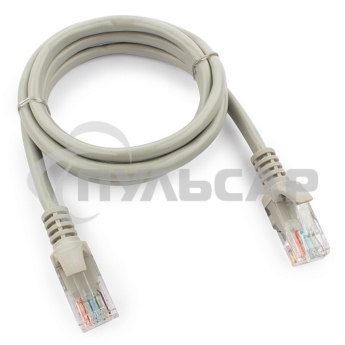 Патч-корд UTP Cablexpert кат.5e, 1м, литой, многожильный (серый)