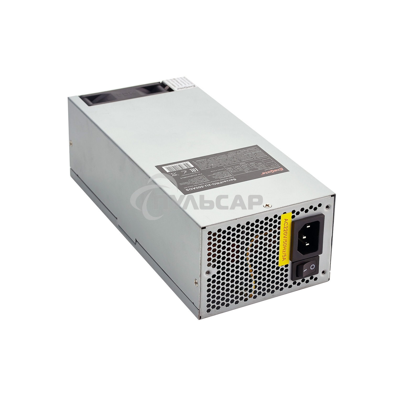 Блок питания серверный 600W ExeGate (ServerPRO-2U-600ADS) APFC, унив. для 2U, 24pin, 2*8pin, 3xSATA, 5xIDE