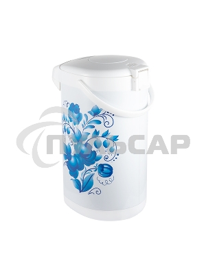 Термопот Blackton Bt TP533 ГжельОбщий объем 5л, Автоматическое поддержание температуры, Повторное кипячение, 3 способа подачи воды, Защита от включения без воды, Защита от перегрева, Блокировка крышки,Материал внутренней камеры нержавеющая сталь, Мощность