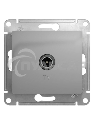 Механизм розетки TV 1-м СП Glossa оконечной 1DB алюм. SchE GSL000391