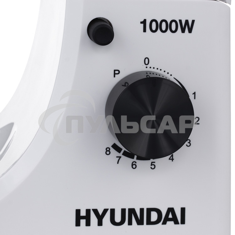 Миксер планетарный Hyundai HYM-S4451 1000Вт белый/черный