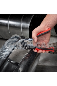 Ножницы по металлу Matrix 250мм пряморежущие обрезиненныерукоятки