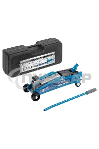 Домкрат гидравлический подкатной, высокий подъем, 3т SUV, 190-535 мм, в кейсе Stels